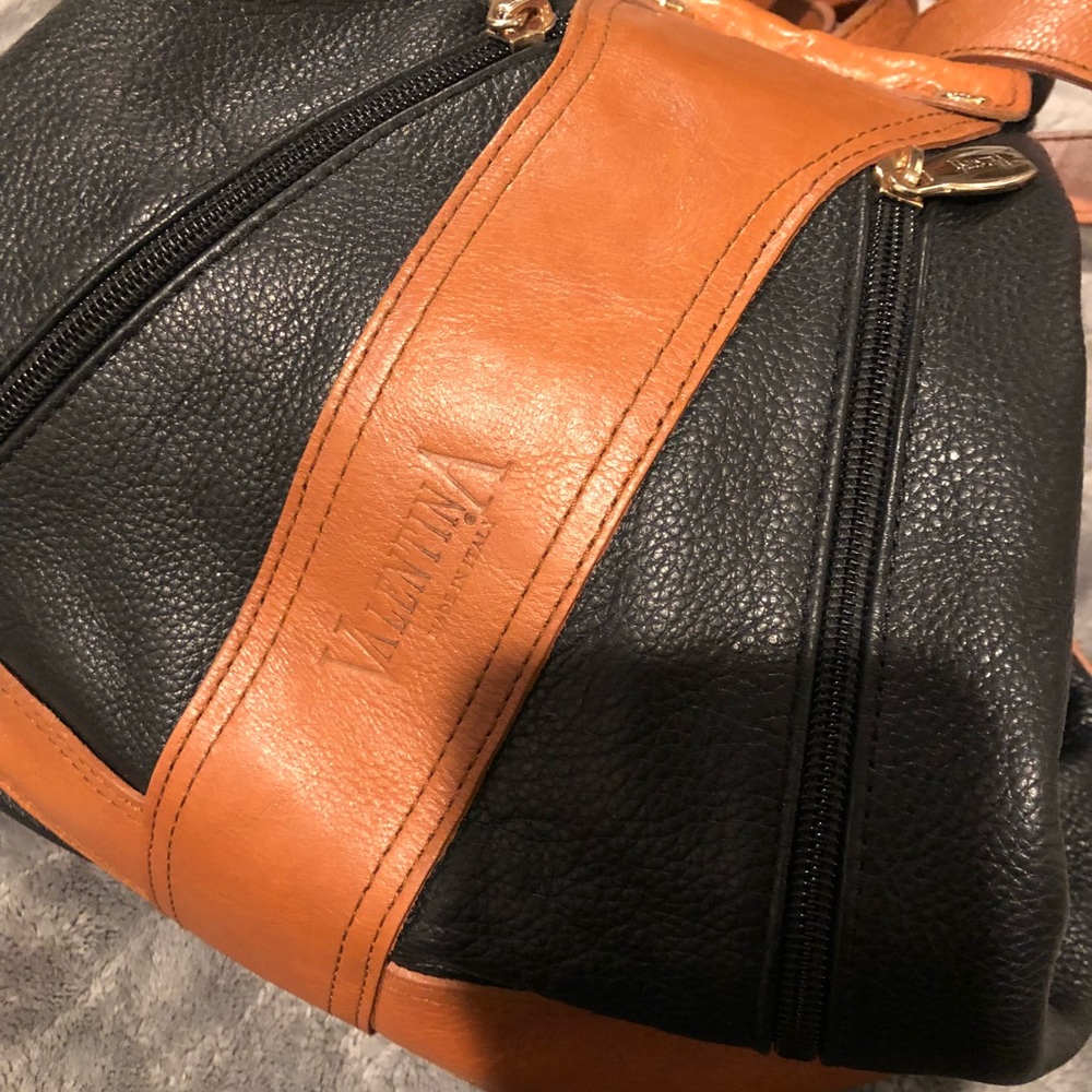 Valentina Italian Leather Bucket Bag